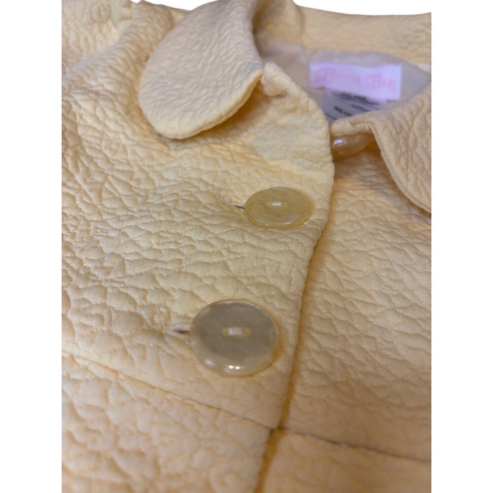 Bonnie Baby Yellow Pastel Spring Coat Size 24 Months - Picture 2 of 5